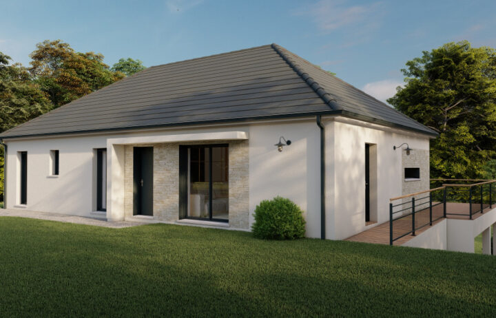 votre maison de 100m2 sur un terrain de 853m2 sur la commune de La Feuillade au prix de 305000&euro; avec Alpha Constructions